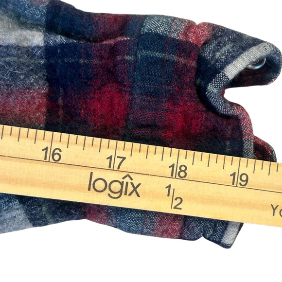 Vtg Pendleton High Grade Western Wear Pearl Snap Virgin Wool Shirt Plaid 60s 7 - Picture 3 of 8